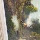 Tableau paysage campagne ancien