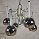 Italian design chrome vintage Space Age Gaetano Sciolari pendant lamp
