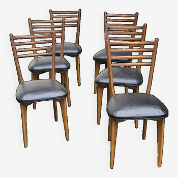 Set de 6 chaises de style scandinave