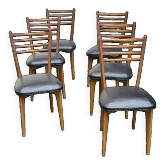 Set of 6 Scandinavian style chairs