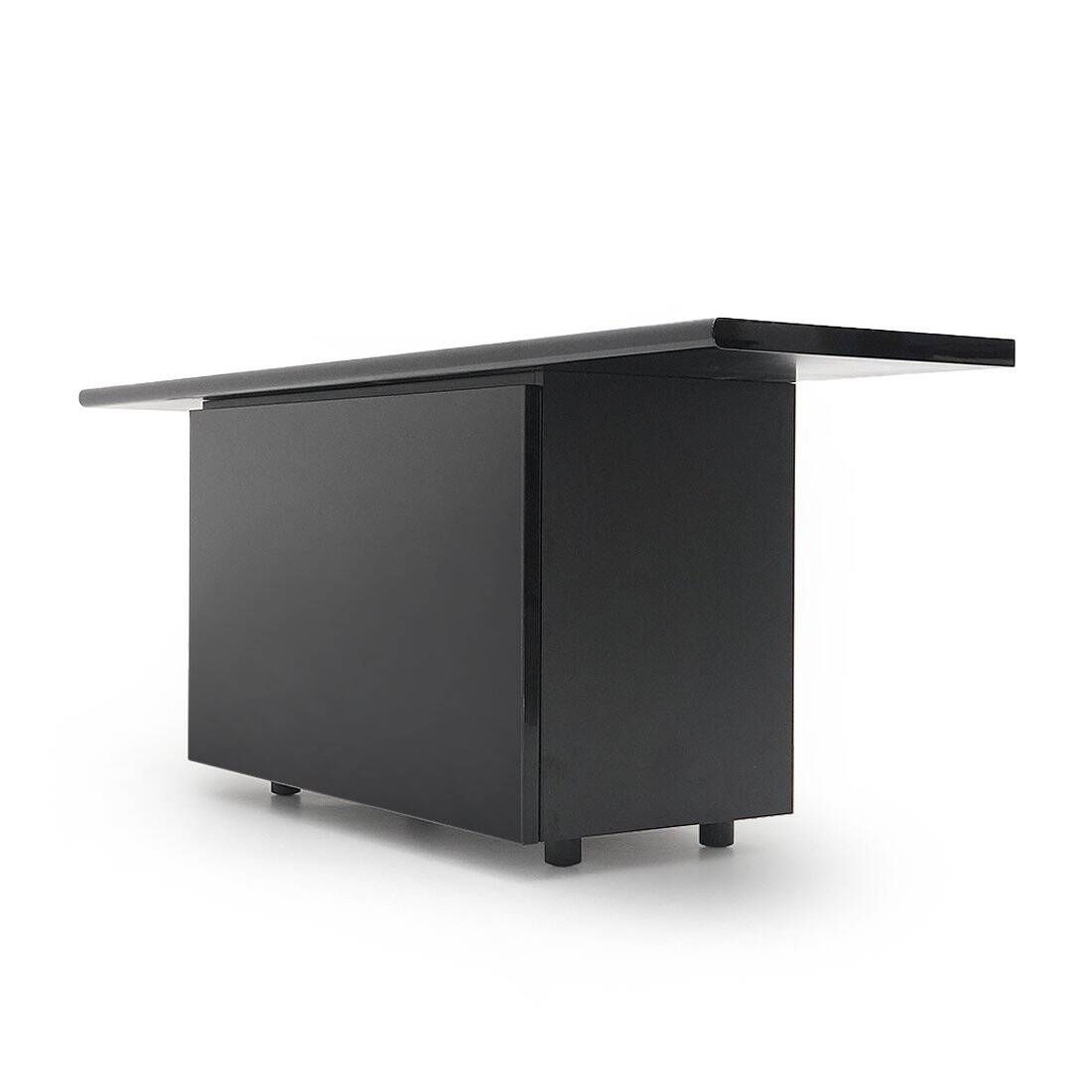 Black lacquered buffet by Giotto Stoppino for Acerbis, 1970s.