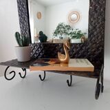 Vintage wrought iron tablet mirror