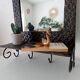 Miroir tablette vintage en fer forgé