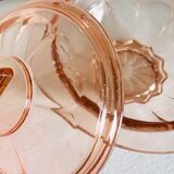 Salmon pink glass candy