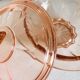 Bonbonniere en verre rose saumon