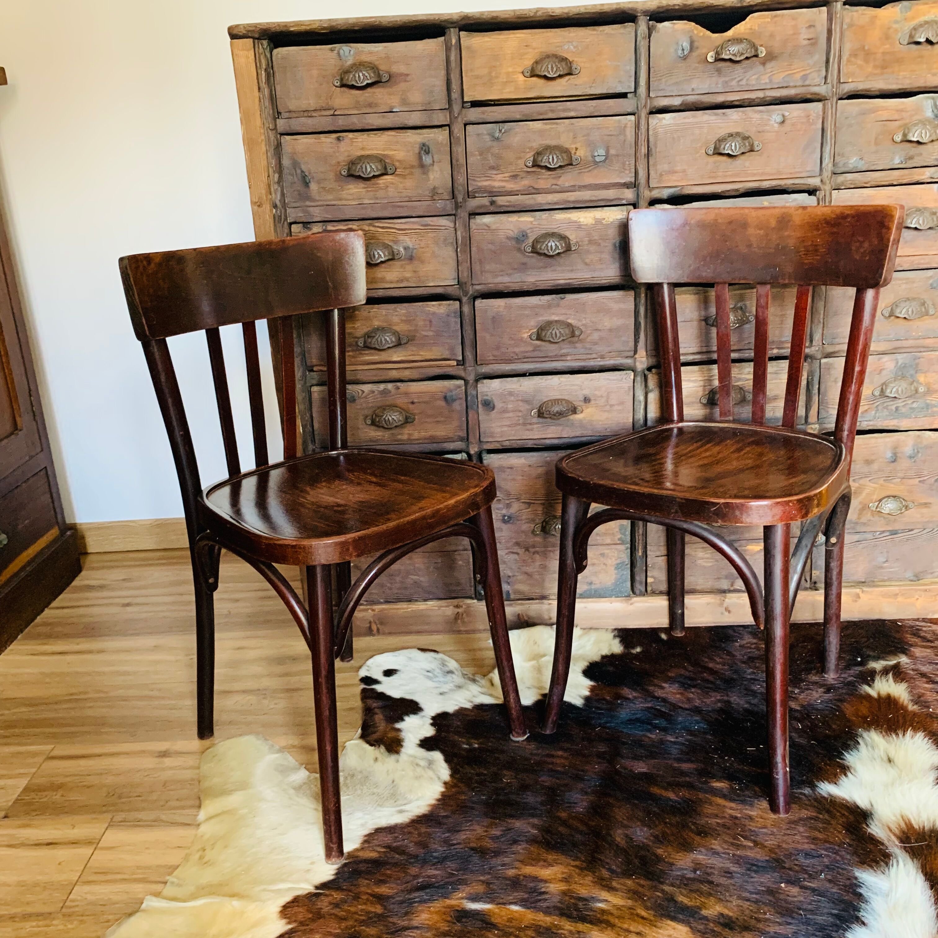 Pair of bistro chairs