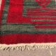 Tapis en laine pure fait main traditionnelle rouge taille 150 x 250