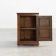 Rustic Solid Oak Cabinet with Geometric Floral Carvings, Belgium – 17th Cen