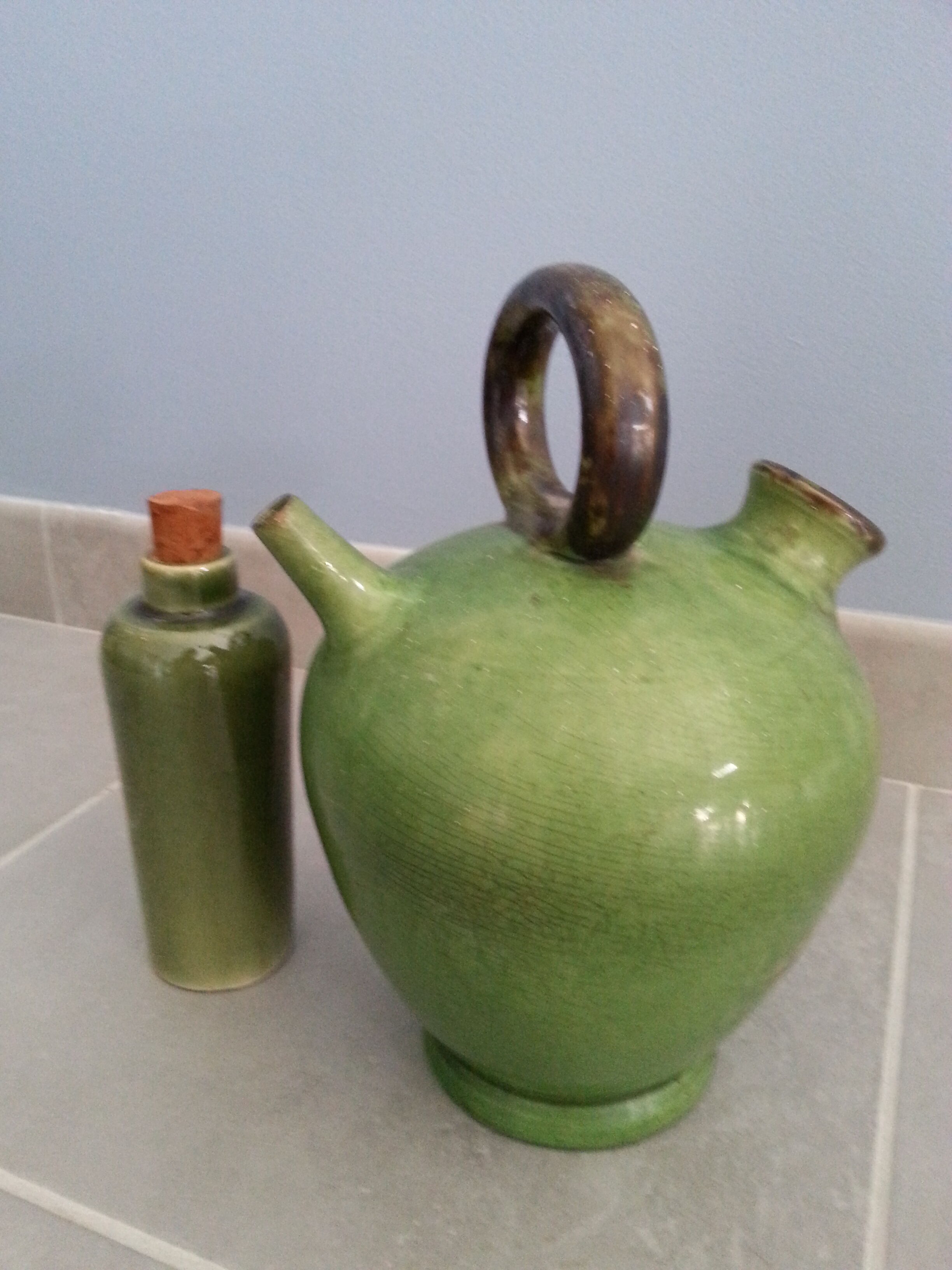 Batch bottle, jug stoneware vintage