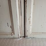 Pair old weathered doors height 154 cm