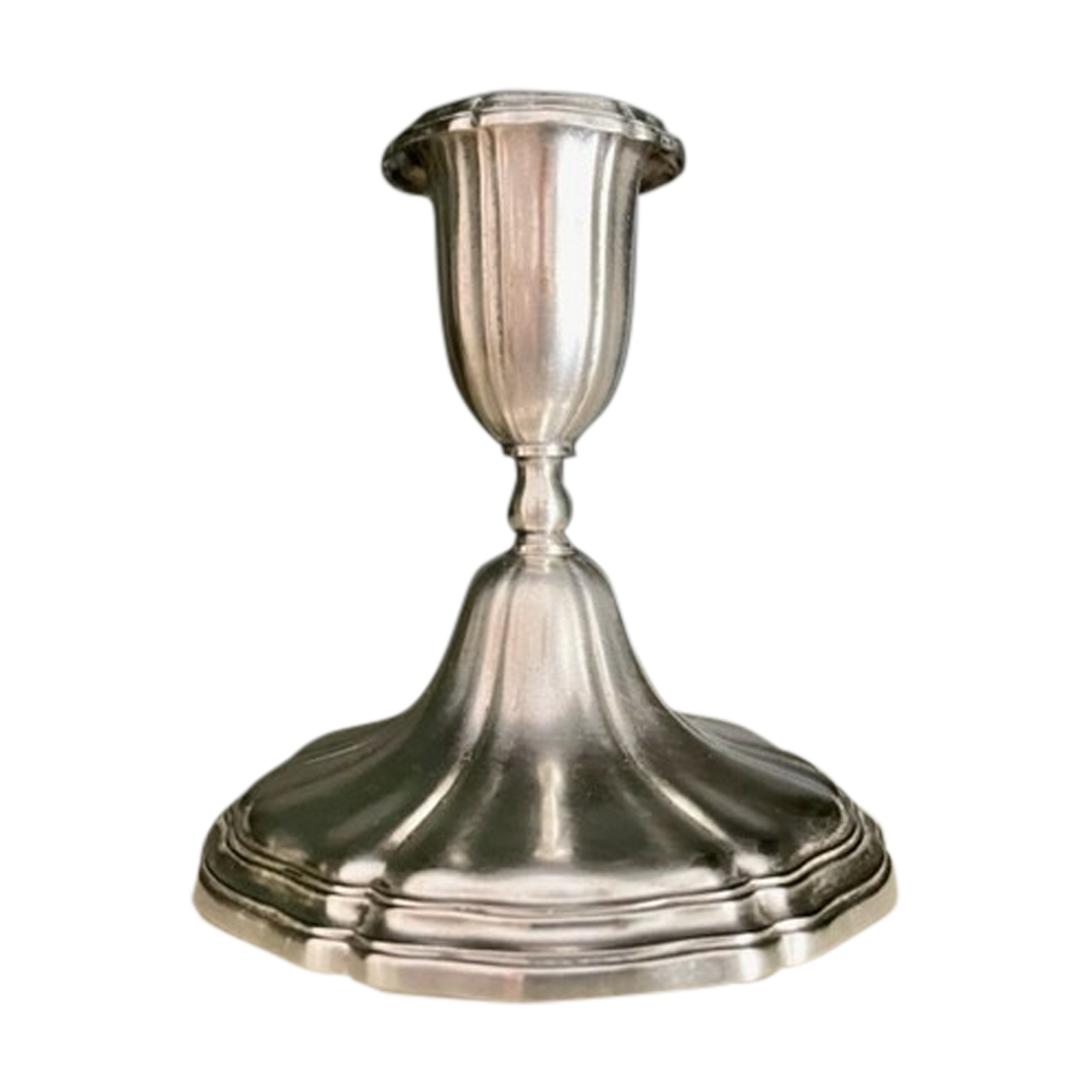 Silver metal wmf candle holder, 1900/1920