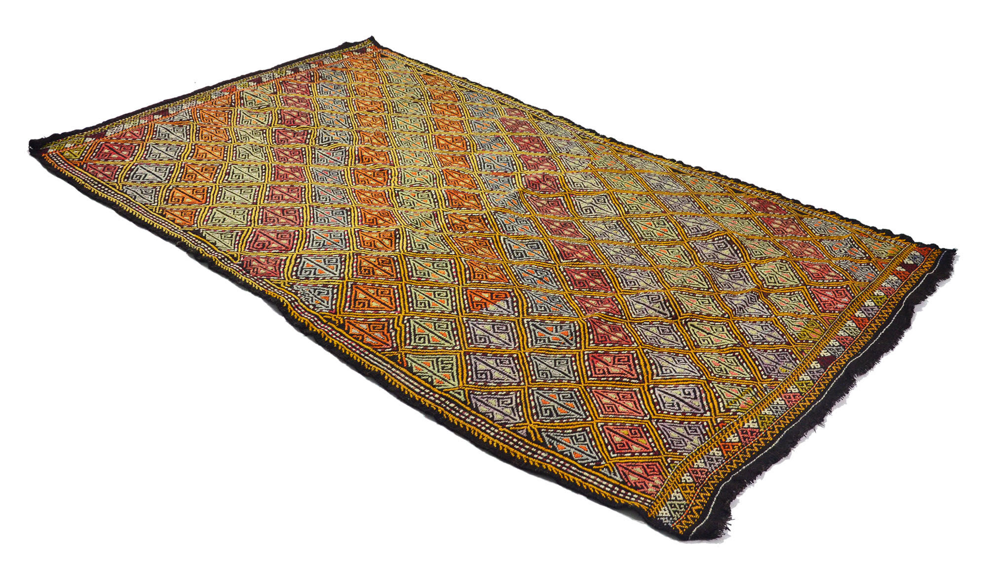 Anatolian handmade kilim rug 276 cm x 157 cm