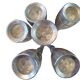 Lamp or wall lamp in brushed metal
