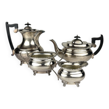 Service à thé en argent, Sheffield, Angleterre, années 1930, set de 4