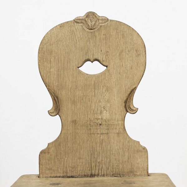Chaise primitive de montagne antique du 19ème siècle
