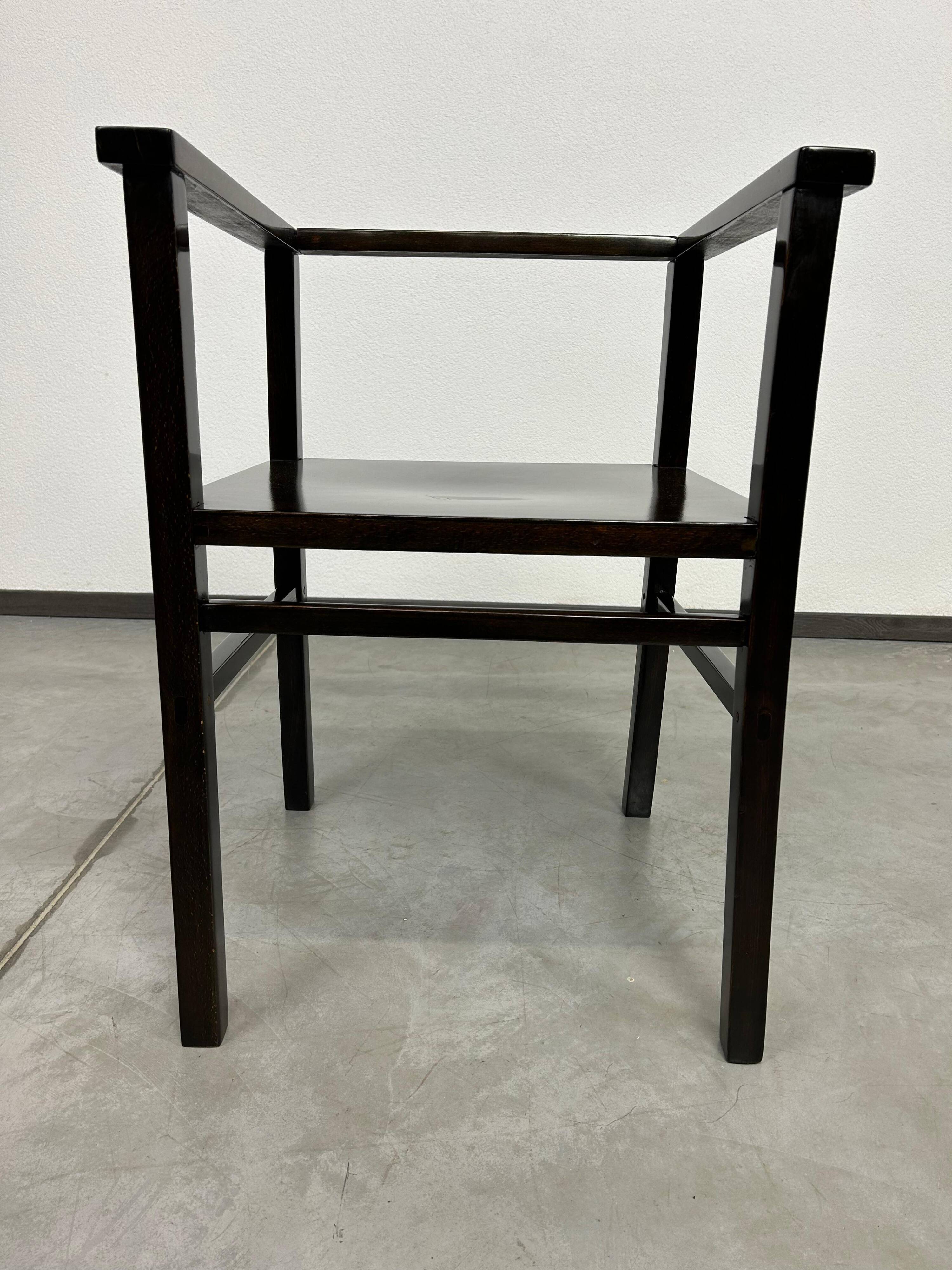 Chaise de bureau art déco cubiste