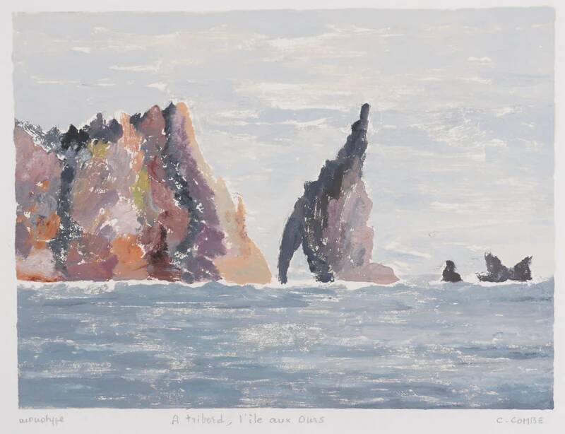 Camille combe: to starboard, bear island, original signed monotype
