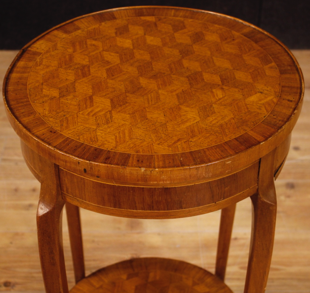 French side table in mahogany