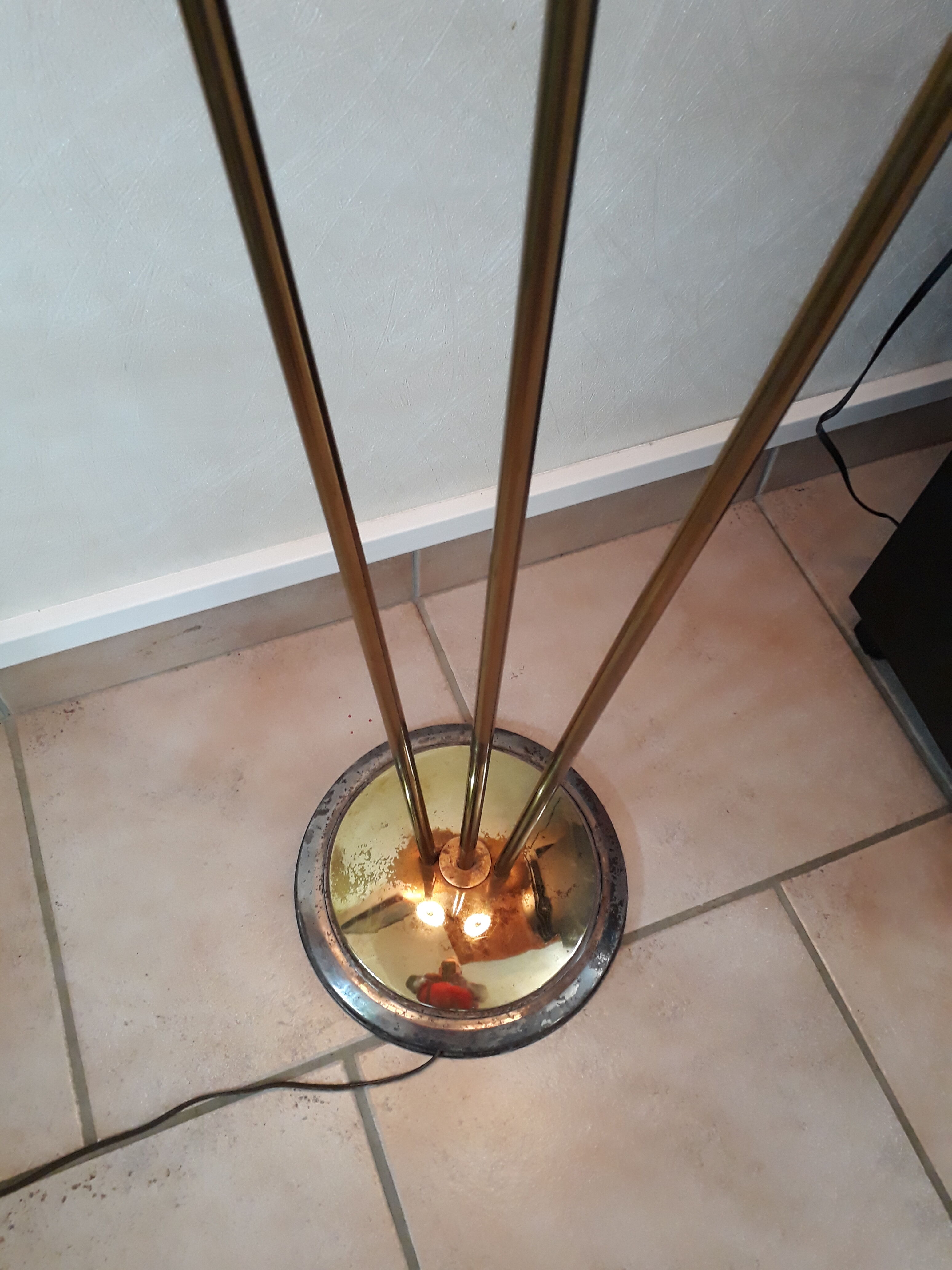 Floor lamp from Maison Lunel 1950 brass