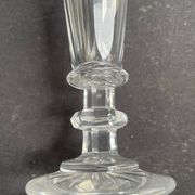 6 Baccarat/Saint Louis champagne flutes - Mid 19th century