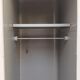 Vintage metal locker with 2 doors