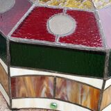 Art style stained glass suspension, diameter 58cm