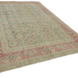 Hand-Knotted Persian Antique 1970s 241 cm x 340 cm Beige Wool Carpet