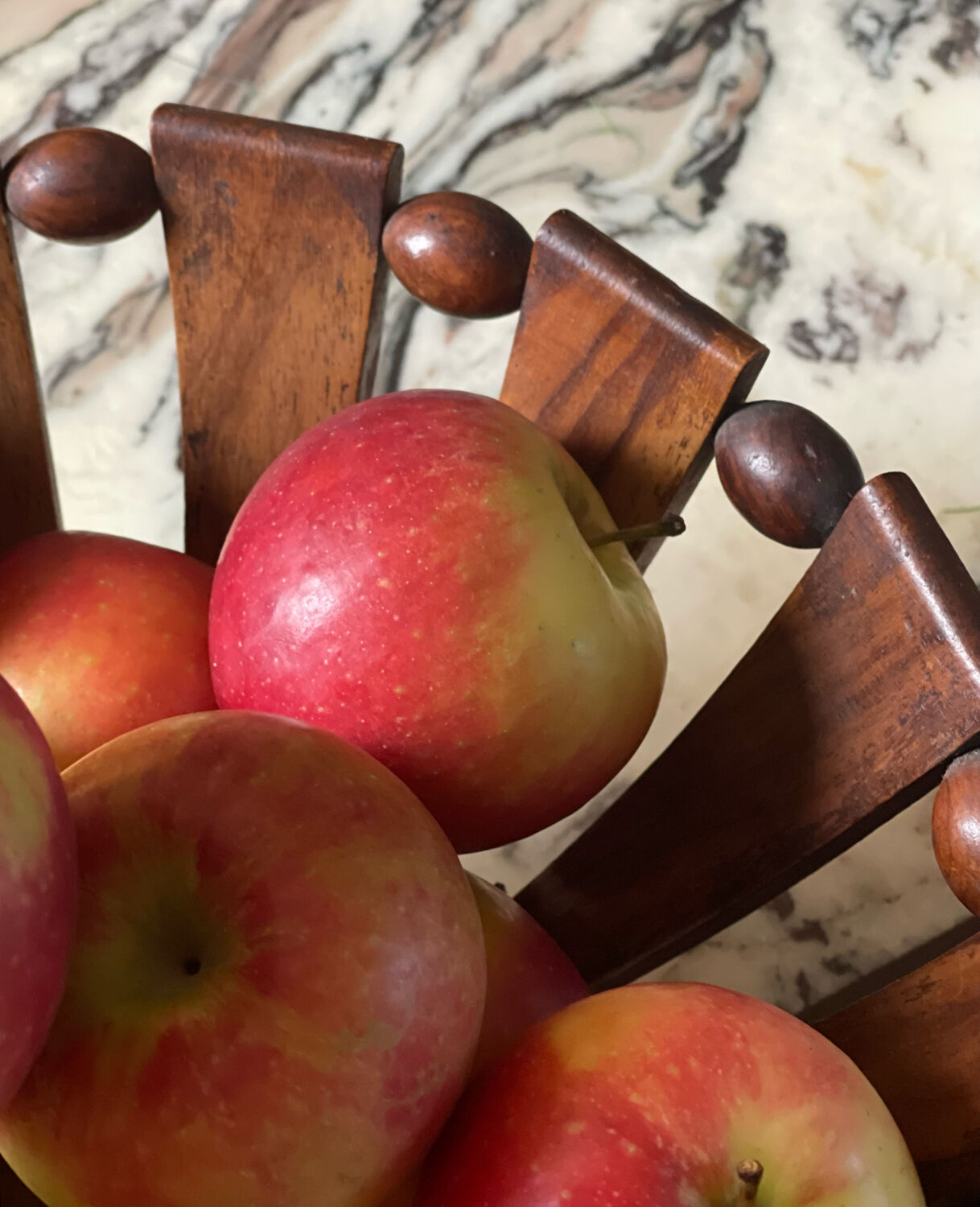 Teak fruit basket 1960