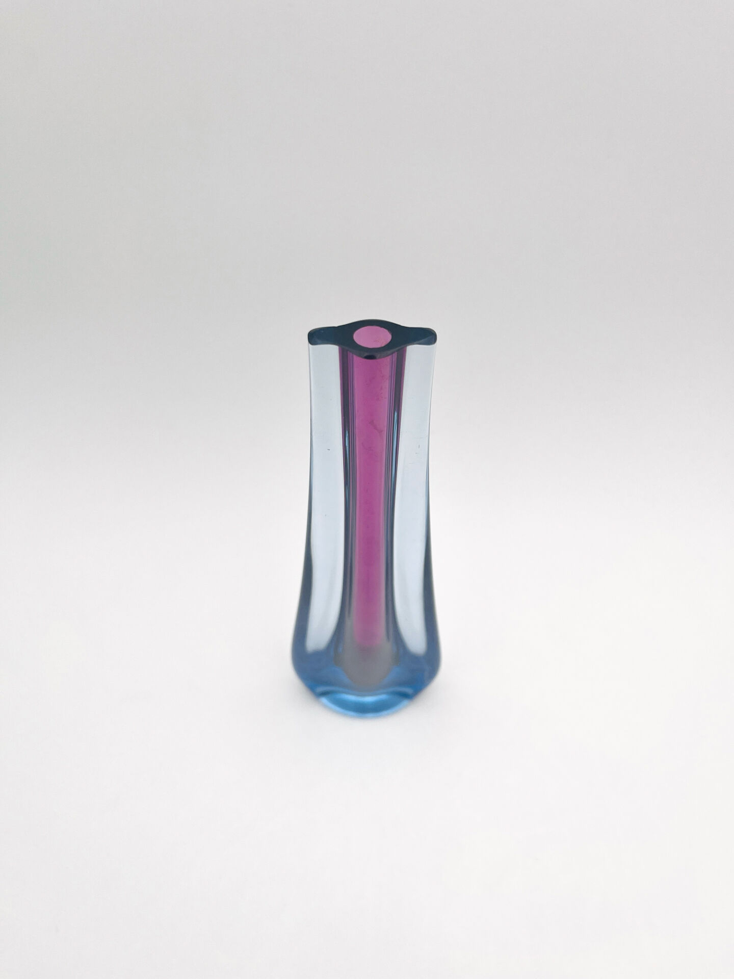 Soliflore Murano Flavio Poli Sommerso Blue Violet 30cm 479g