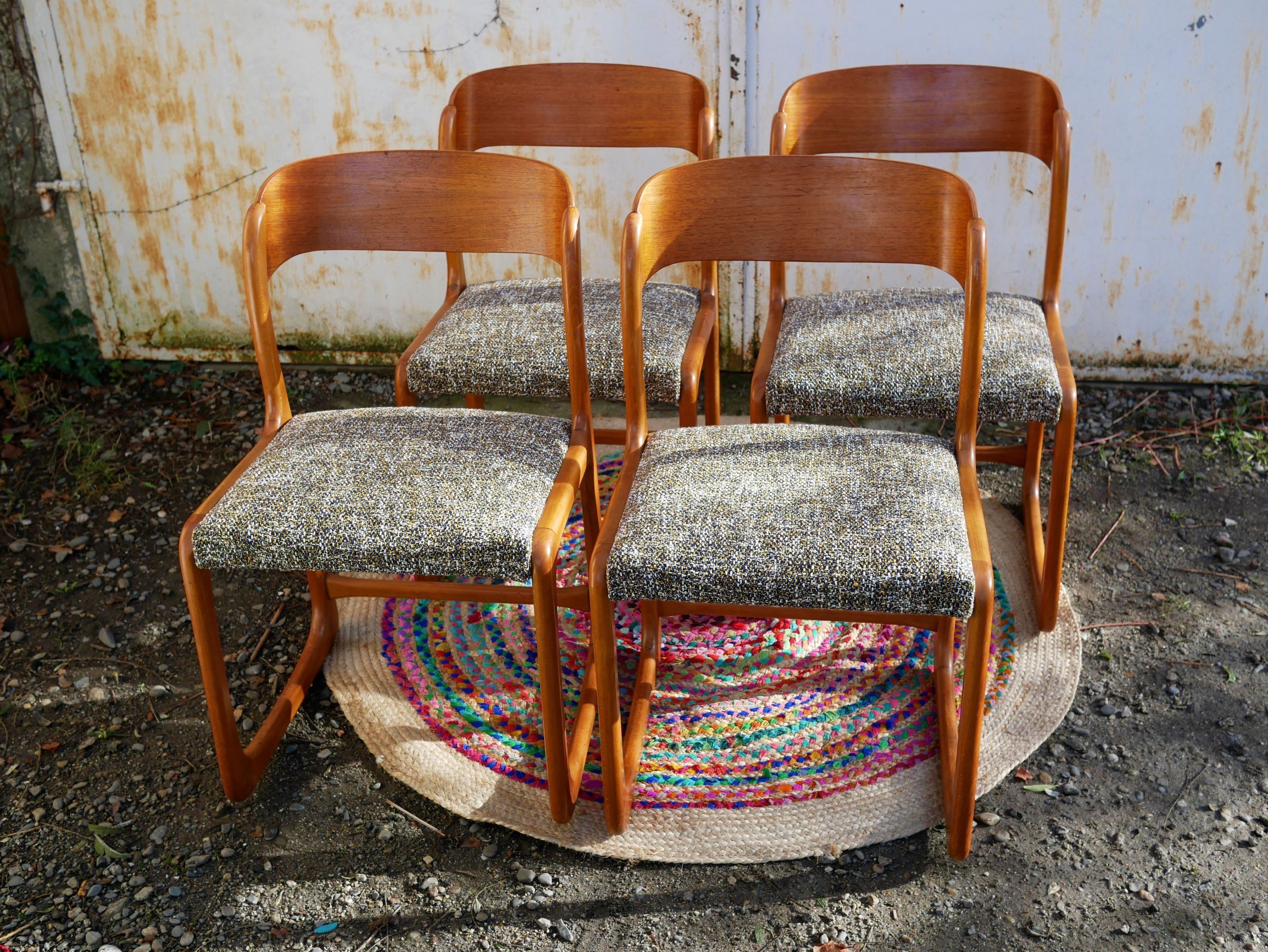 Set of 4 chairs 'sled' edited by Baumann