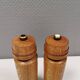 Vintage set of salt and pepper grinders, in oak Denmark 1960s