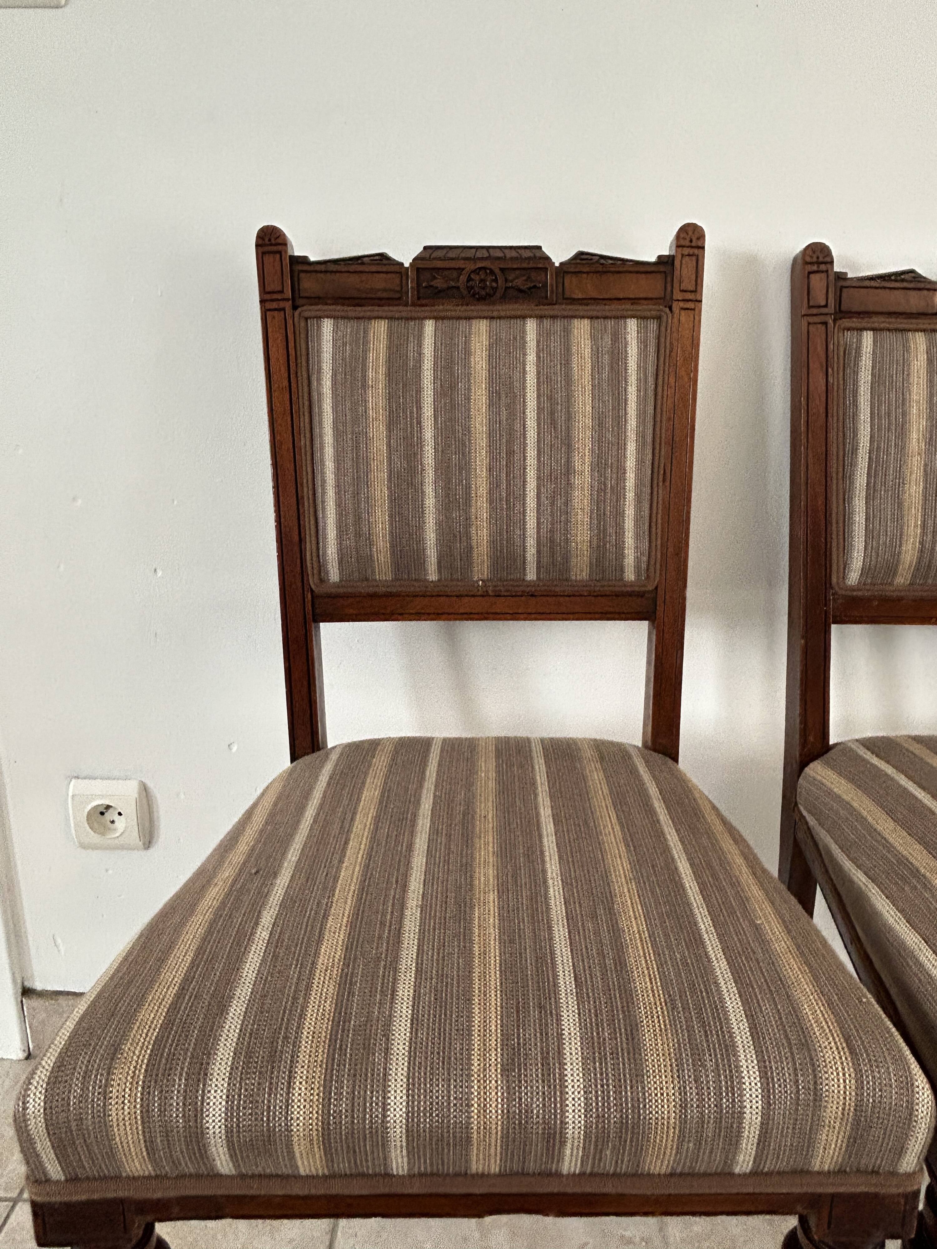 Set of 4 EMPIRE period chairs