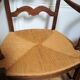 Paire de fauteuils paillés provençaux