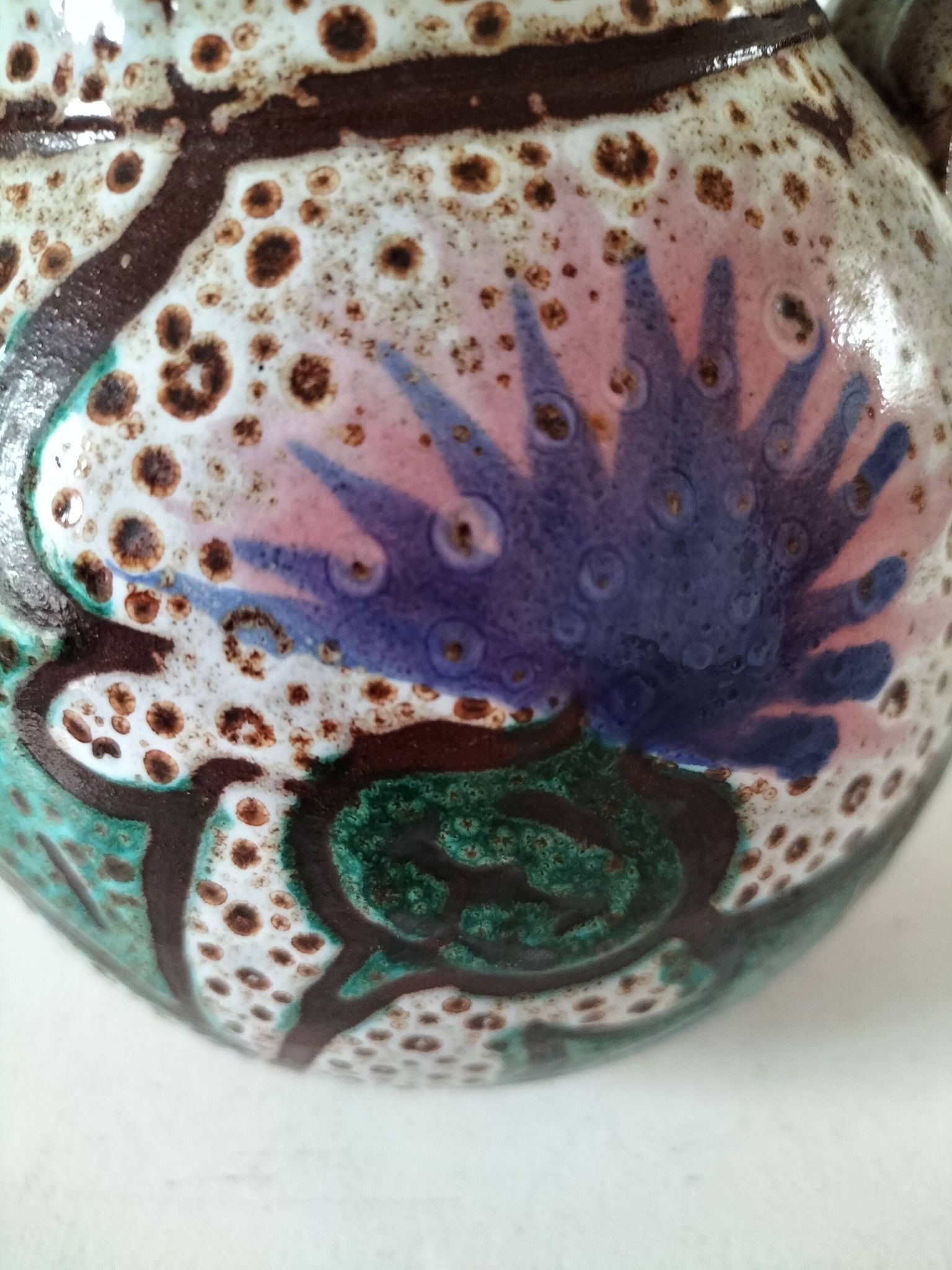 Jug design thistle André Georges Pougues les Eaux