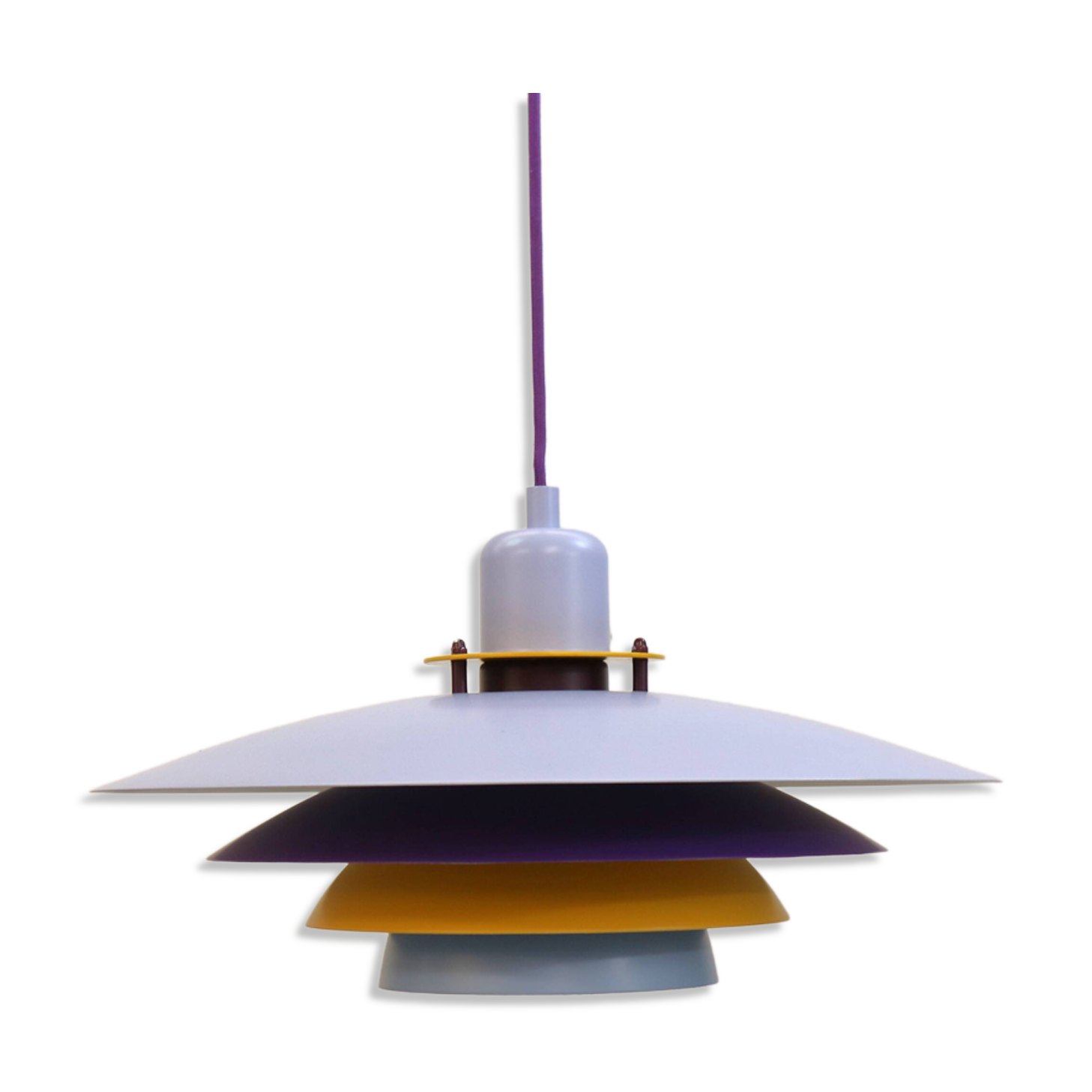 Colorful Danish Pendant Lamp by Belid – 1980s