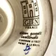 Pied de lampe Gien décor Renaissance peint à la main