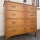 Commode suédoise vintage en bouleau années 50