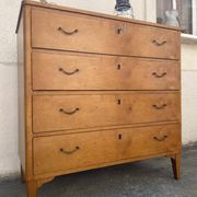 Commode suédoise vintage en bouleau années 50