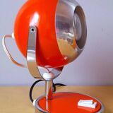 Space age eyeball lamp orange 70s