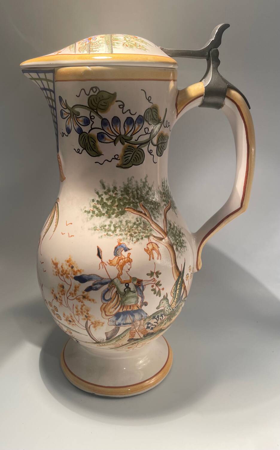 19th-century earthenware jug