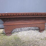 Sculpted channel wall console