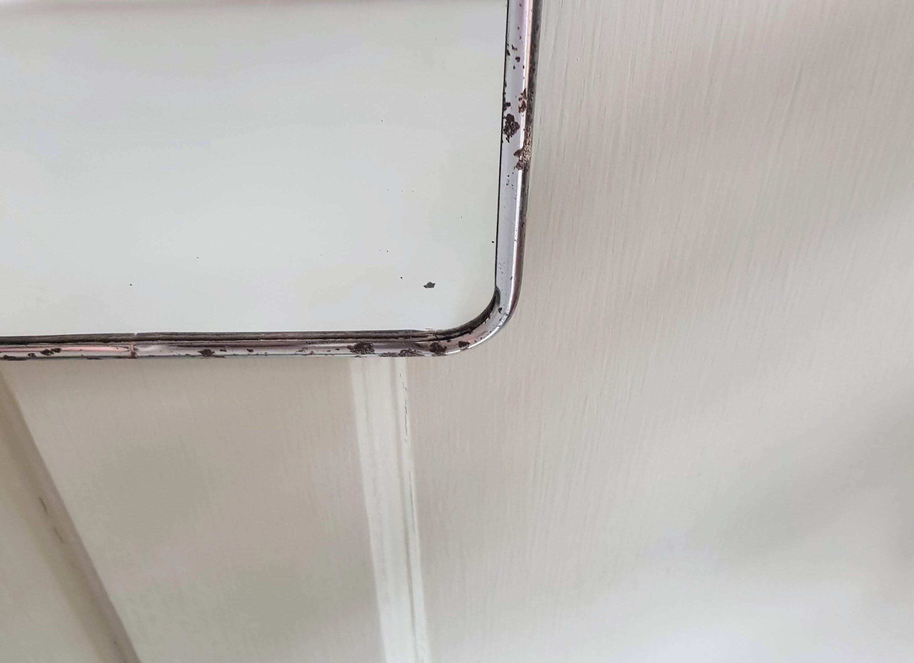 Vintage french barbershop mirror 19x24cm