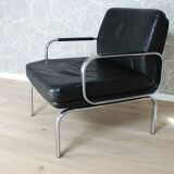 Ensemble  de salon cuir noir Knoll 3 + 2 + 1 pl.