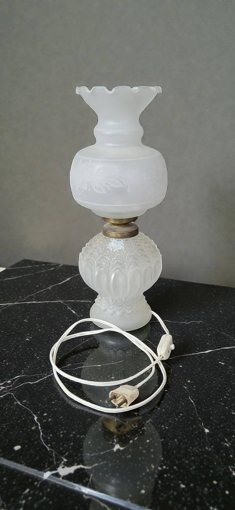 1970s glass lamp