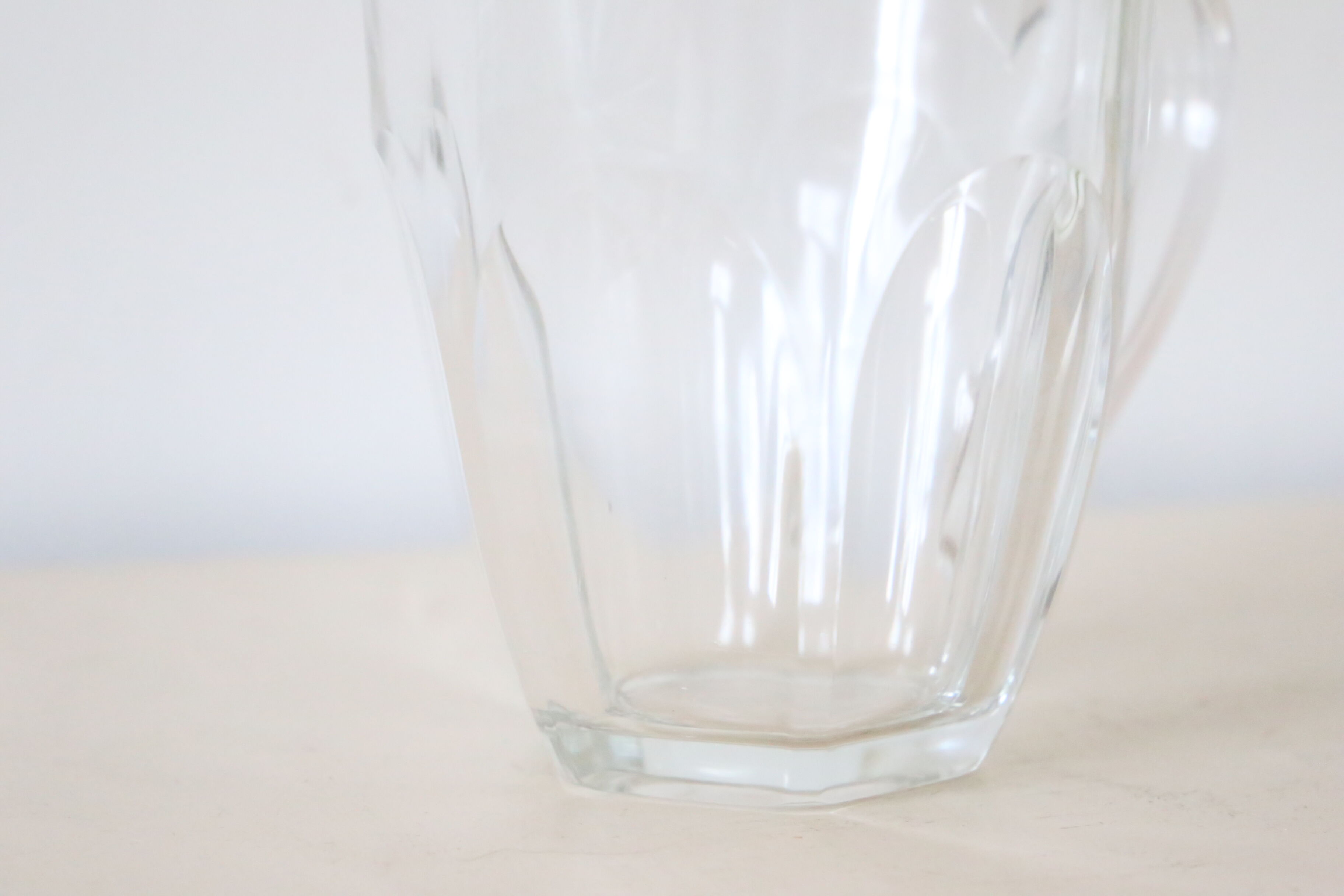 Glass pitcher, bistro, vintage