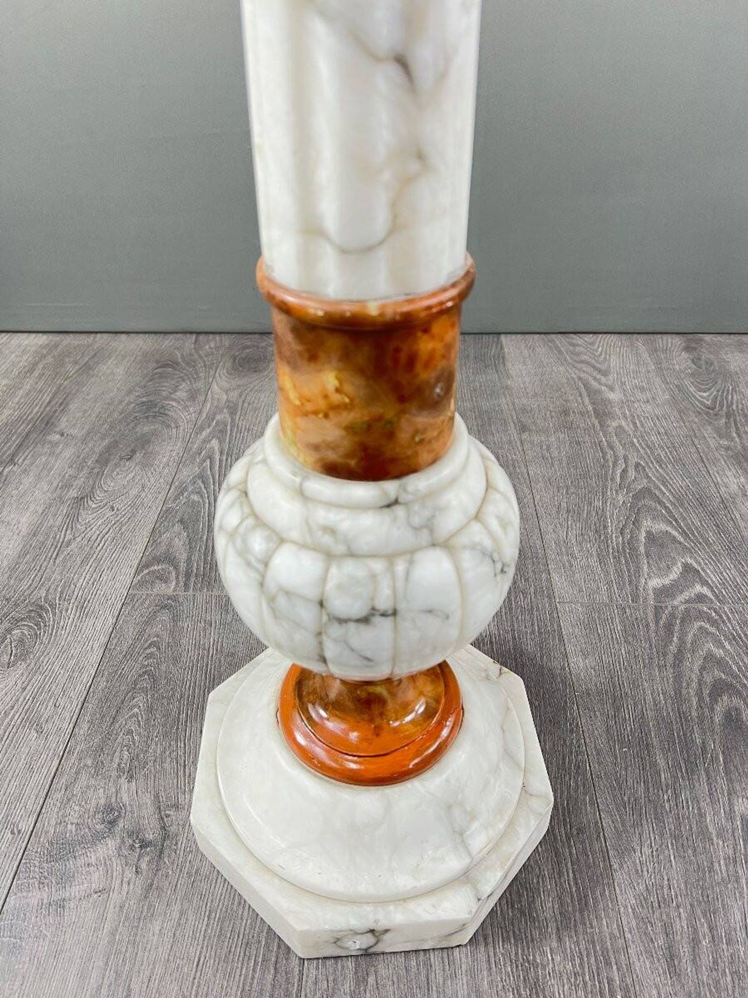 Pair of marble columns, late 19th century work