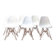 Lot de chaises DSR par Charles & Ray Eames pour Vitra