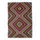 Multicolor Geometric Vintage Kilim Rug, 166x247Cm