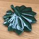 Green leaf service platter Vallauris style