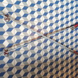 Vintage aluminum ski poles